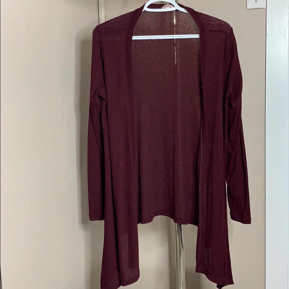 Ardene burgundy cardigan